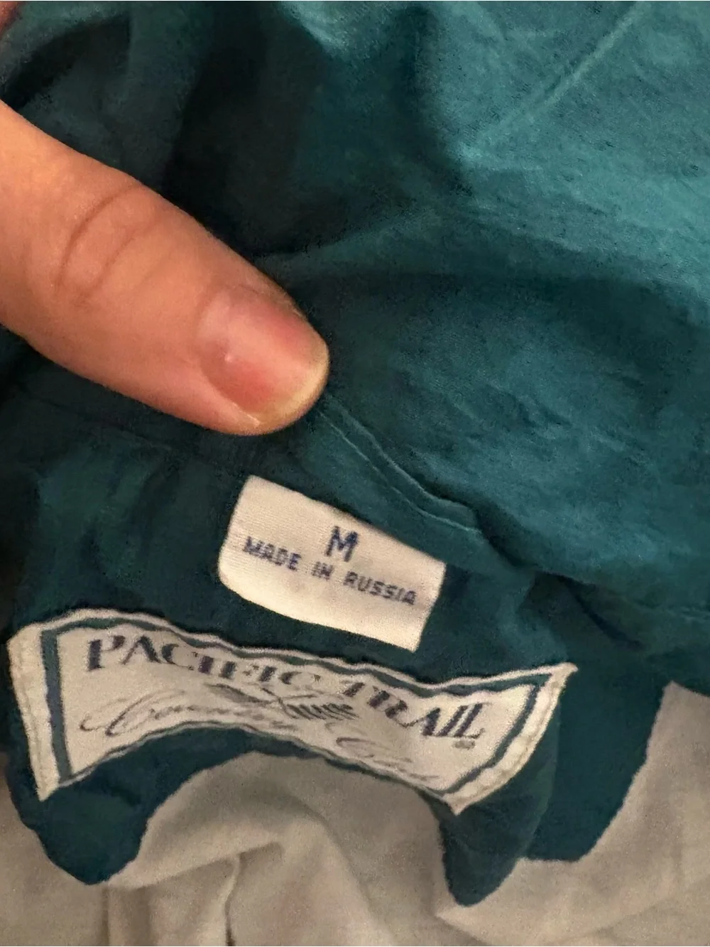 Pacific Trail Teal Women's Lightweight Jacket Medium Hiking Vintage Country Club